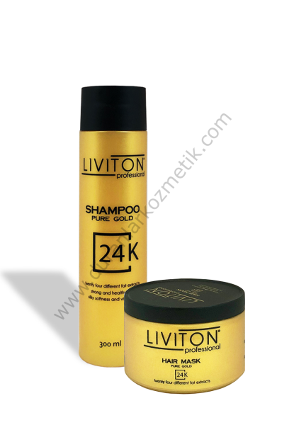 Liviton pure gold 24k shampoo 300 ml