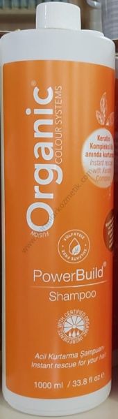 Organic Power Build Shampoo 1000 ml acil kurtarma