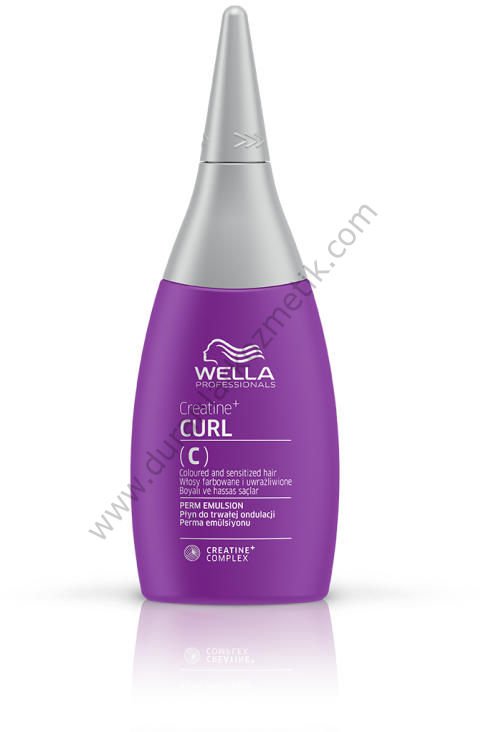 Wella perma ilacı 75 ml curl c Boyalı + Hassas Saçlar