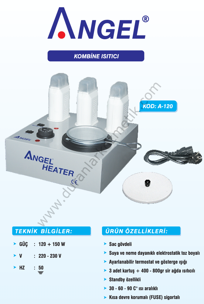 ANGEL 3 + 1 KOMBİNE AĞDA ISITICI A-120