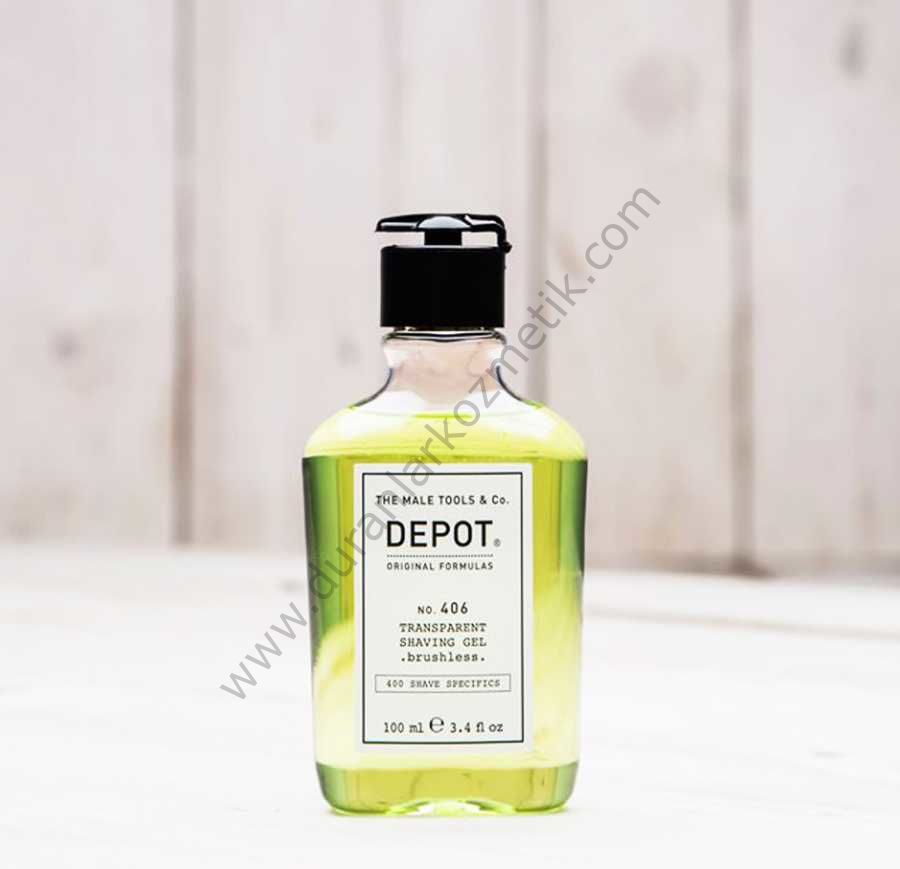 DEPOT 406 TRANSPARENT SHAVING GEL 100 ML  **