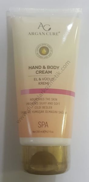 Argan cure hand body cream el ve vücut kremi 200 ml