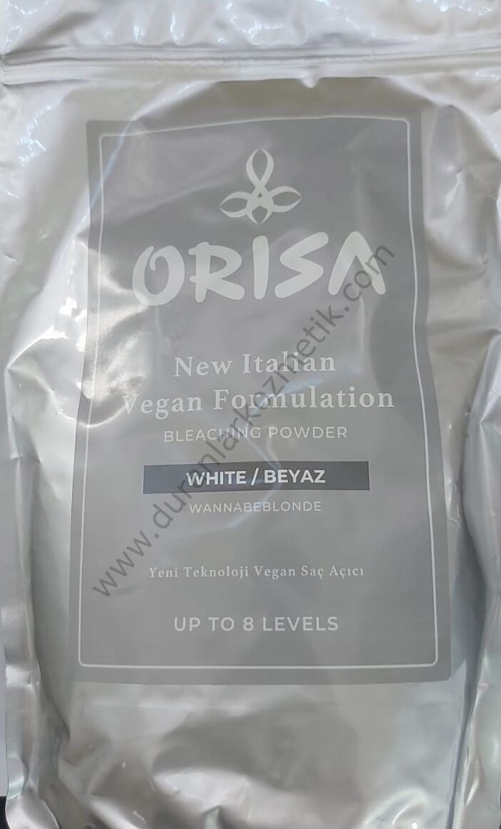 Orisa vegan bleaching powder 1000 gram white/beyaz up to 8 levels