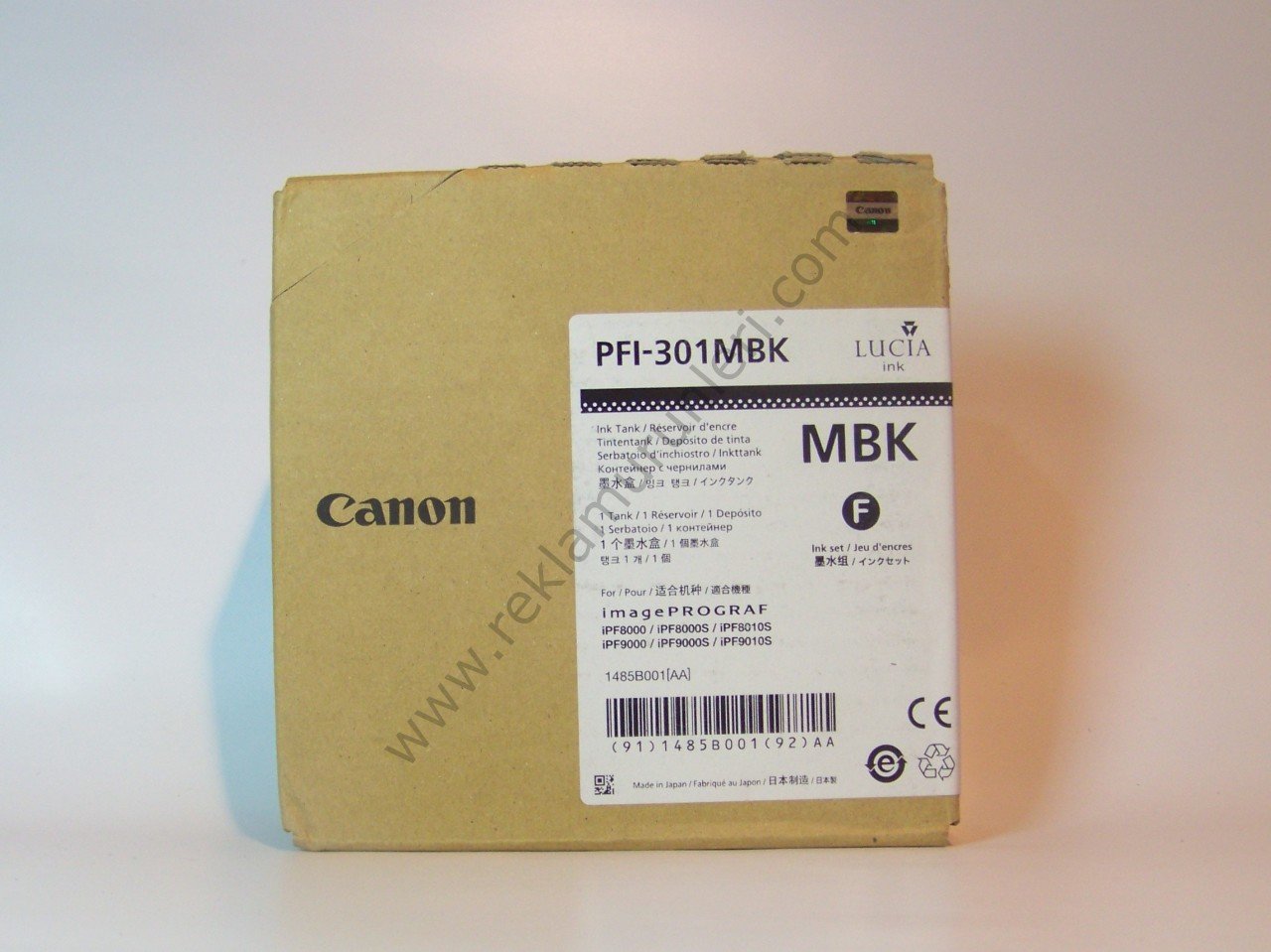 Canon PFI 301Mbk Matt Black Kartuş 330ml