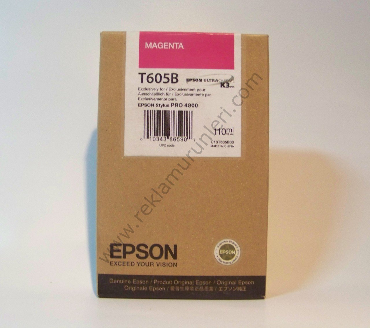 Epson Stylus Pro T605B Magenta Kartuş 110ml *2009 Tarihli*