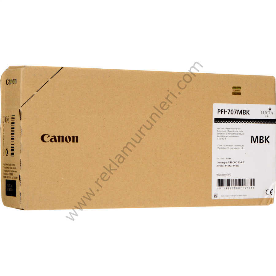 Canon PFI 707MBK Matte Black Kartuş 700ml