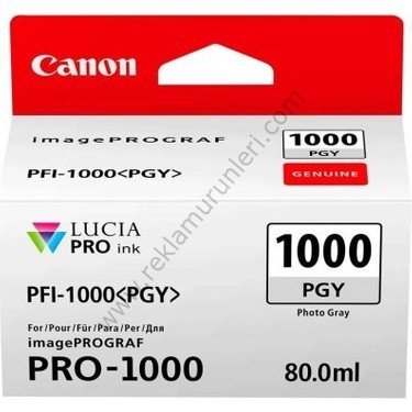 Canon Pfi-1000PGY Photo Grey Kartuş 80ml
