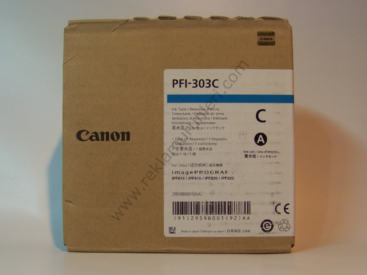 Canon PFI 303C Cyan Kartuş 330ml