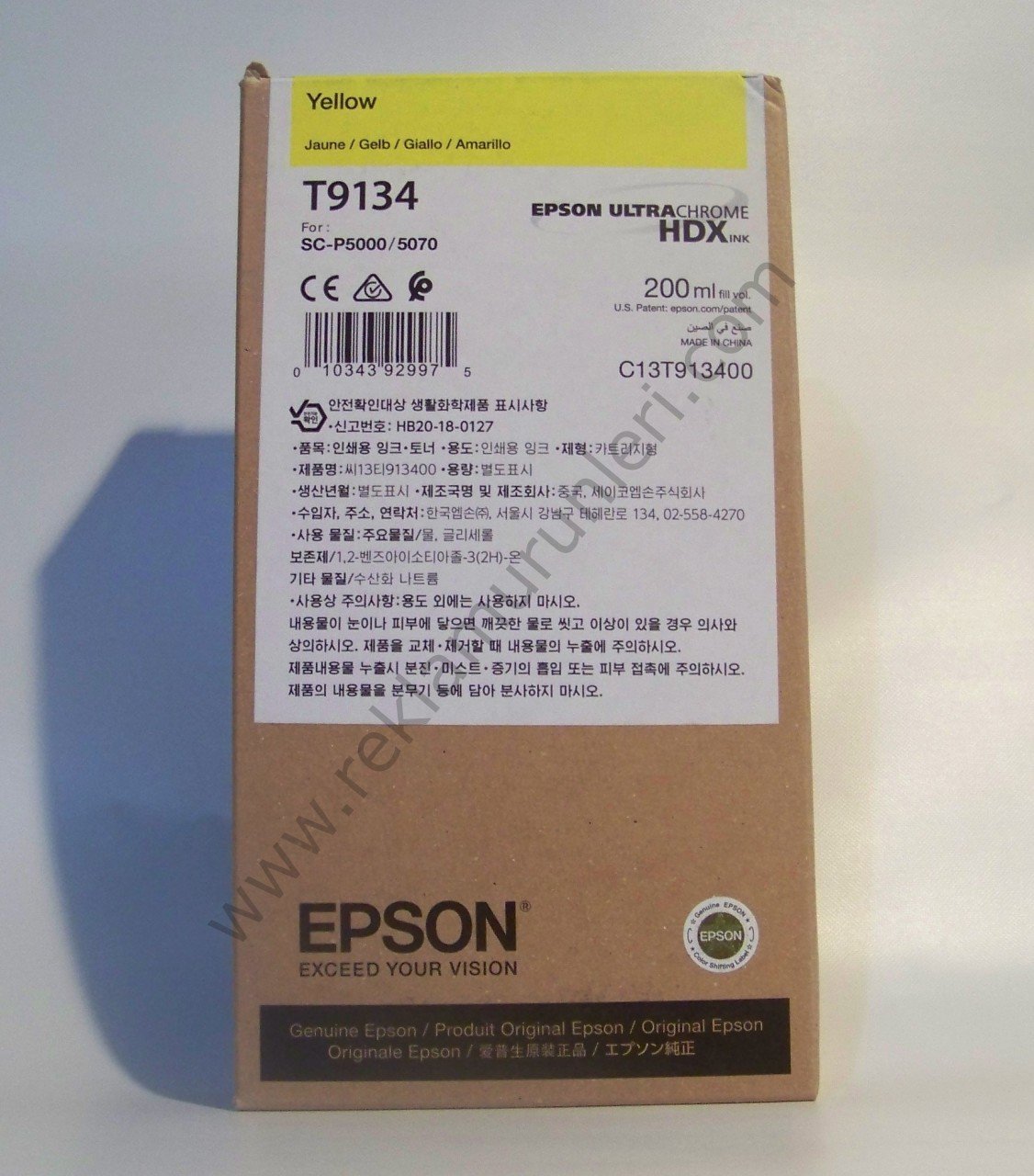 Epson T9134 Yellow Kartuş 200ml