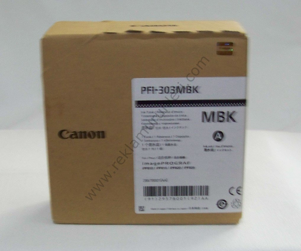 Canon PFI 303MBk Matt Black Kartuş 330ml