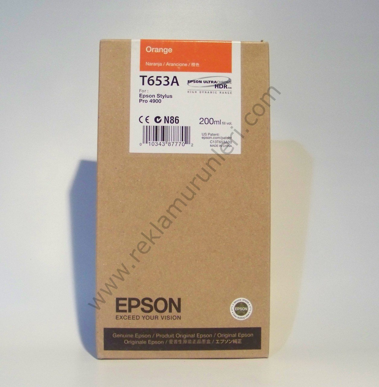Epson T653A Orange 200ml Kartuş