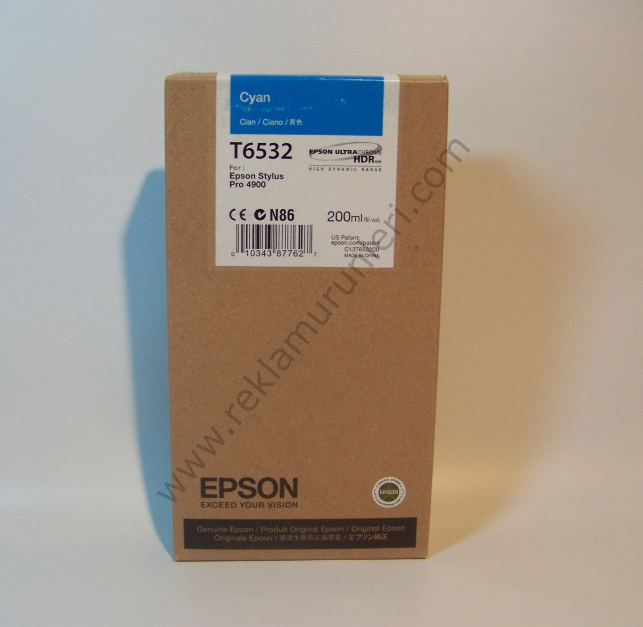 Epson T6532 Cyan 200ml Kartuş