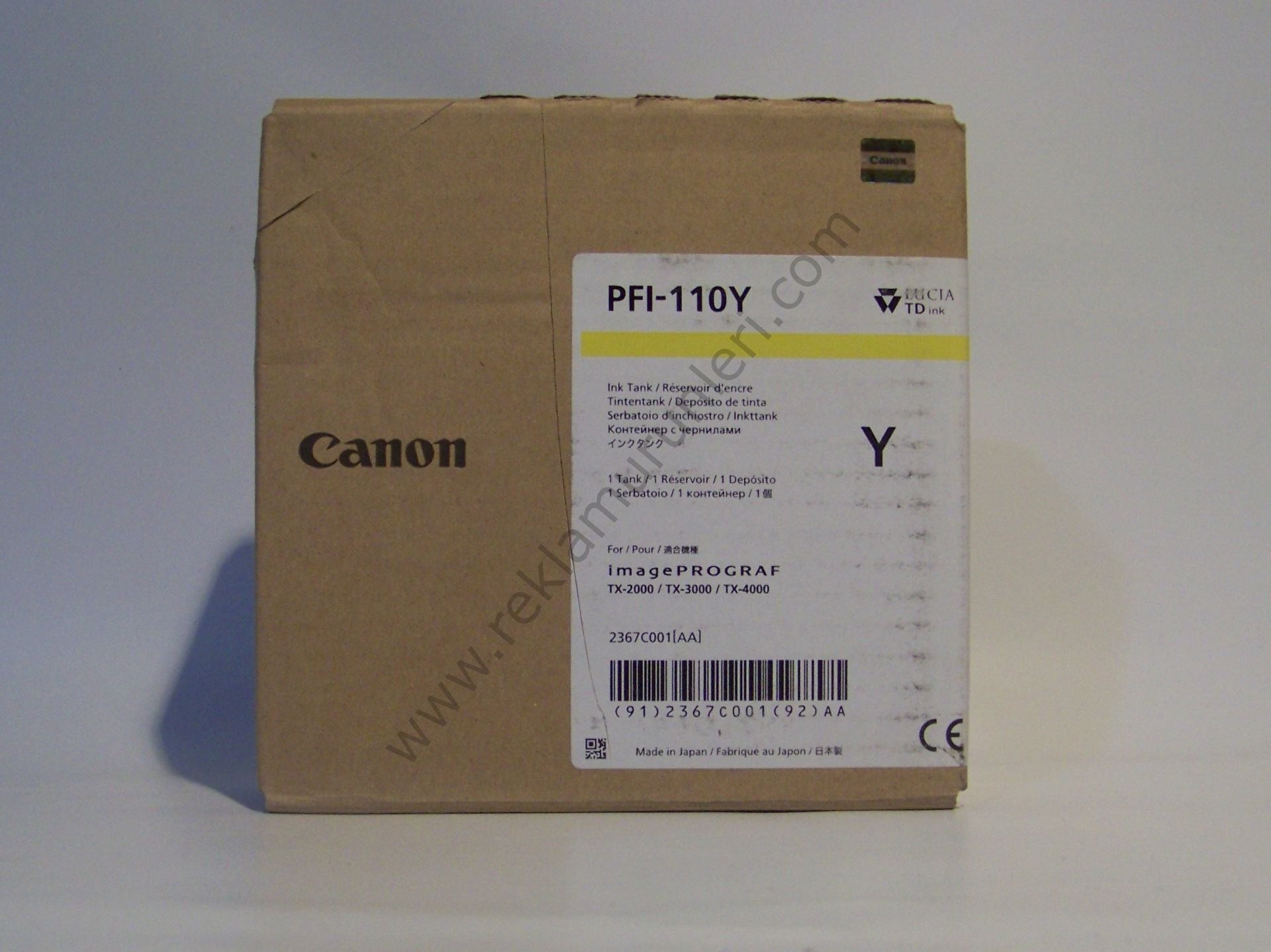 Canon PFI 110Y Yellow Kartuş 160ml