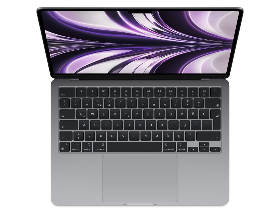 MacBook Air 13. 6 inç M2 8C 8GPU 8GB RAM 256GB SSD Uzay Grisi (MLXW3TU/A)