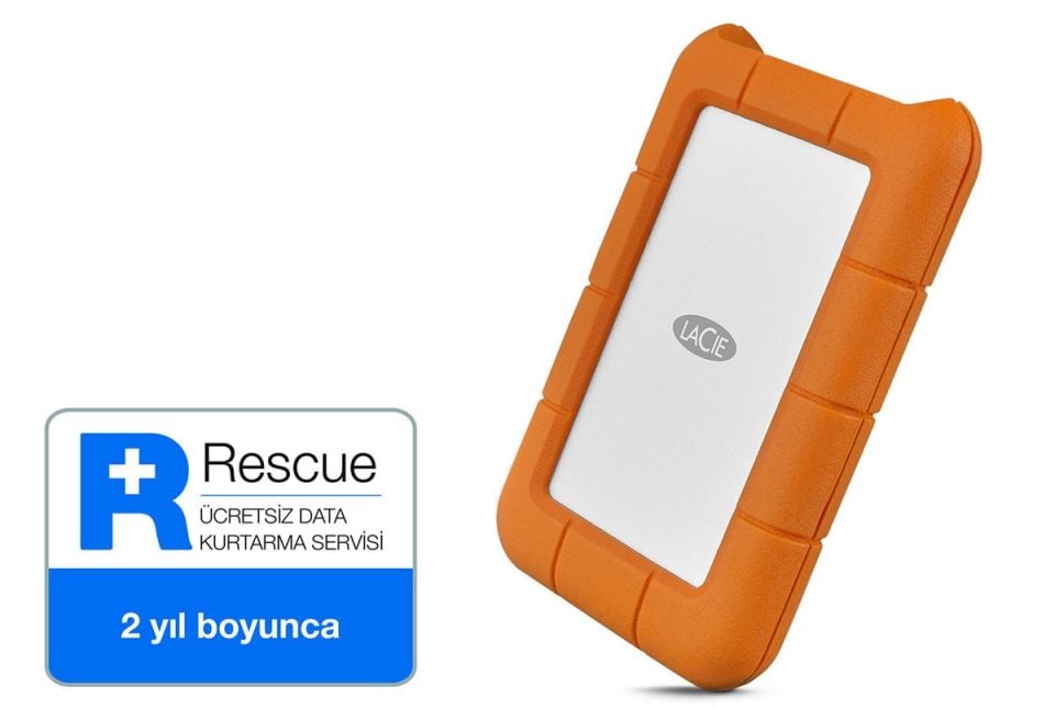 2TB LACIE 2.5 inç USB 3.1 (USB-C) STFR2000800 RUGGED MINI TAŞINABİLİR DİSK