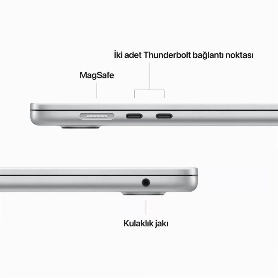 MacBook Air 15.3 inç M2 8C 10GPU 8 GB RAM 512 GB SSD Gümüş (MQKT3TU/A)