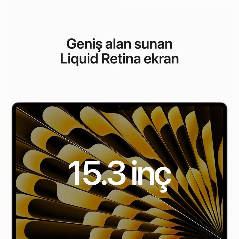 MacBook Air 15.3 inç M2 8C 10GPU 8 GB RAM 512 GB SSD Yıldız Işığı (MQKV3TU/A)