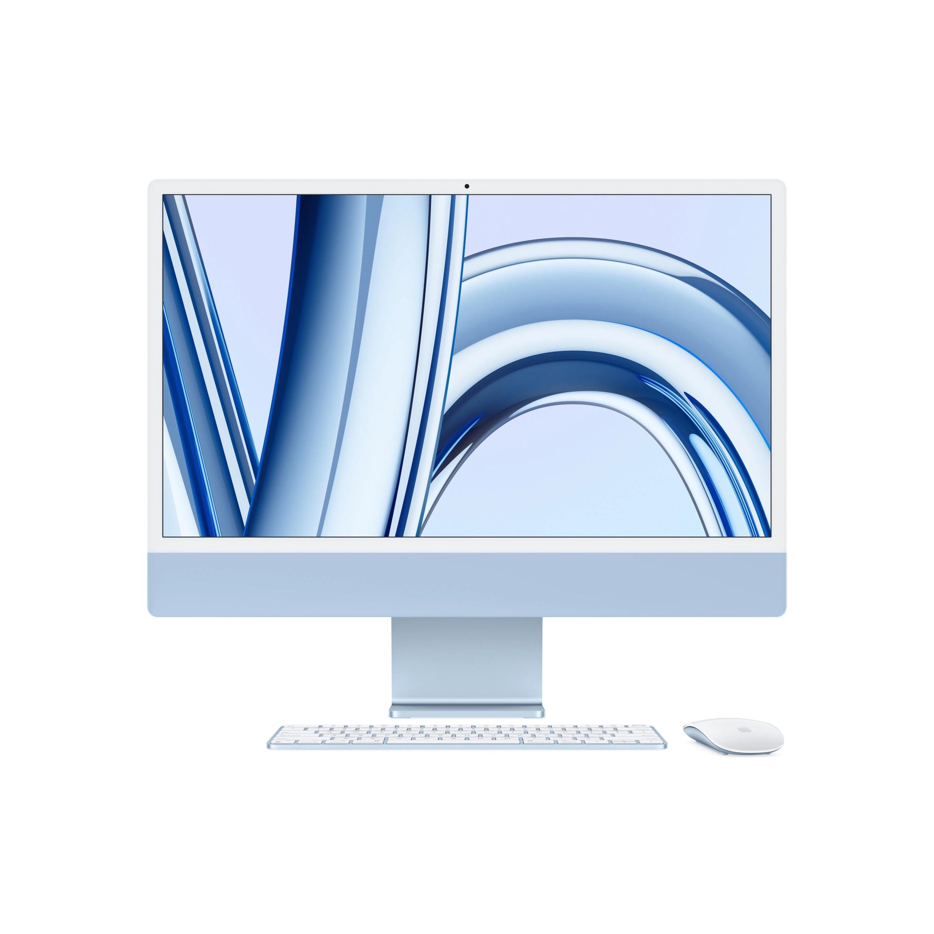 iMac 24 inç 4.5K M3 8C CPU 8C GPU 8GB RAM 256GB SSD Mavi (MQRC3TU/A)