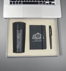 BK Gift Vip Kutuda Kişiye Özel İsimli Defter & Metal Roller Kalem & Çelik Termos Hediye Seti- 3, Yeni İş Hediyesi, Arkadaşa Hediye, Doğum Günü Hediyesi