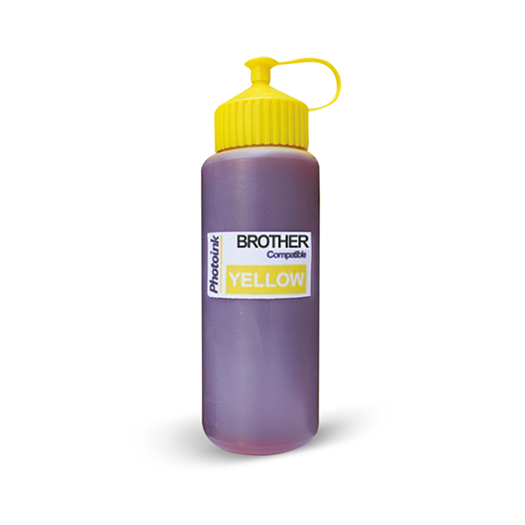 Brother  Yazıcılar için uyumlu 500 ml Sarı Mürekkep (PHOTOINK Akıllı Mürekkep) - T300/T310/T500/T510