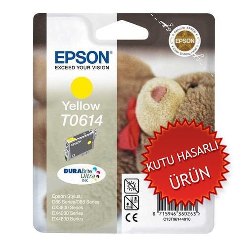 Epson C13T06144020 (T0614) Sarı Orjinal Kartuş - DX3800 / DX3850 (C) (T16750)