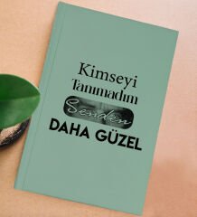 BK Gift Kimseyi Tanımadım Ben Atatürk Temalı Su Yeşili Sert Kapaklı Defter ve Middle Kupa Seti-1, Arkadaşa Hediye, Yeni İş Hediyesi, Doğum Günü Hediyesi