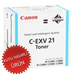 Canon C-EXV21C Mavi Orjinal Toner - IR-C2380 / IR-C2880 (C) (T16544)