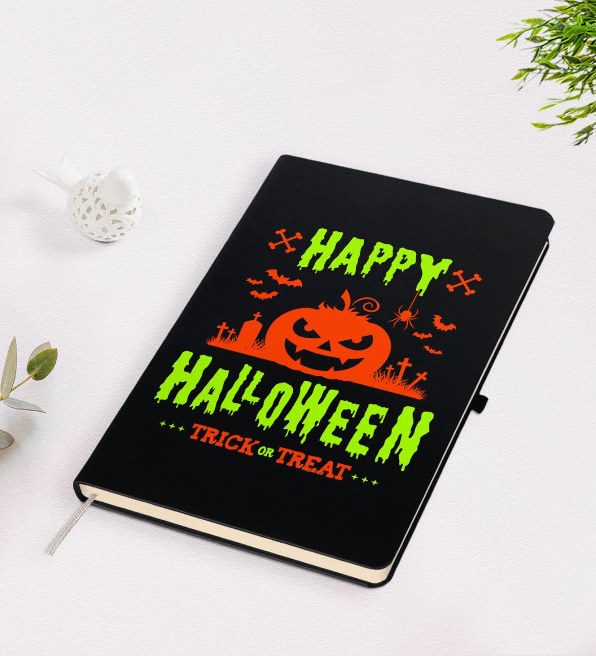 BK Gift Happy Halloween Tasarımlı Siyah Defter-8