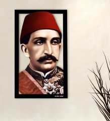 Kişiye Özel Sultan II Abdülhamit Han Temalı 3D Ahşap Tablo