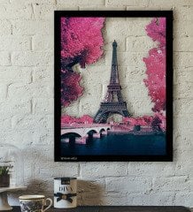 Kişiye Özel Eiffel Tower Temalı 3D Ahşap Tablo-2