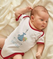 BK Kids Hoş Geldin Bebek Tasarımlı Kırmızı Bebek Body Zıbın-9