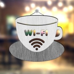 Kişiye Özel Ahşap WI-FI Kapı & Cam Levhası - 1