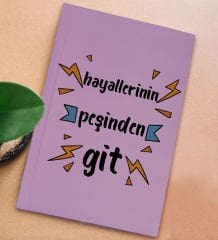 BK Gift Sert Kapaklı Lila Lastikli Defter , Arkadaşa Hediye, Yeni İş Hediyesi, Doğum Günü Hediyesi-21