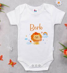BK Kids Kişiye Özel İsimli 5 Parça Beyaz Bebek Body Zıbın ve Battaniye Hediye Seti, Yeni Doğan Bebek Giyim Hediyesi-7