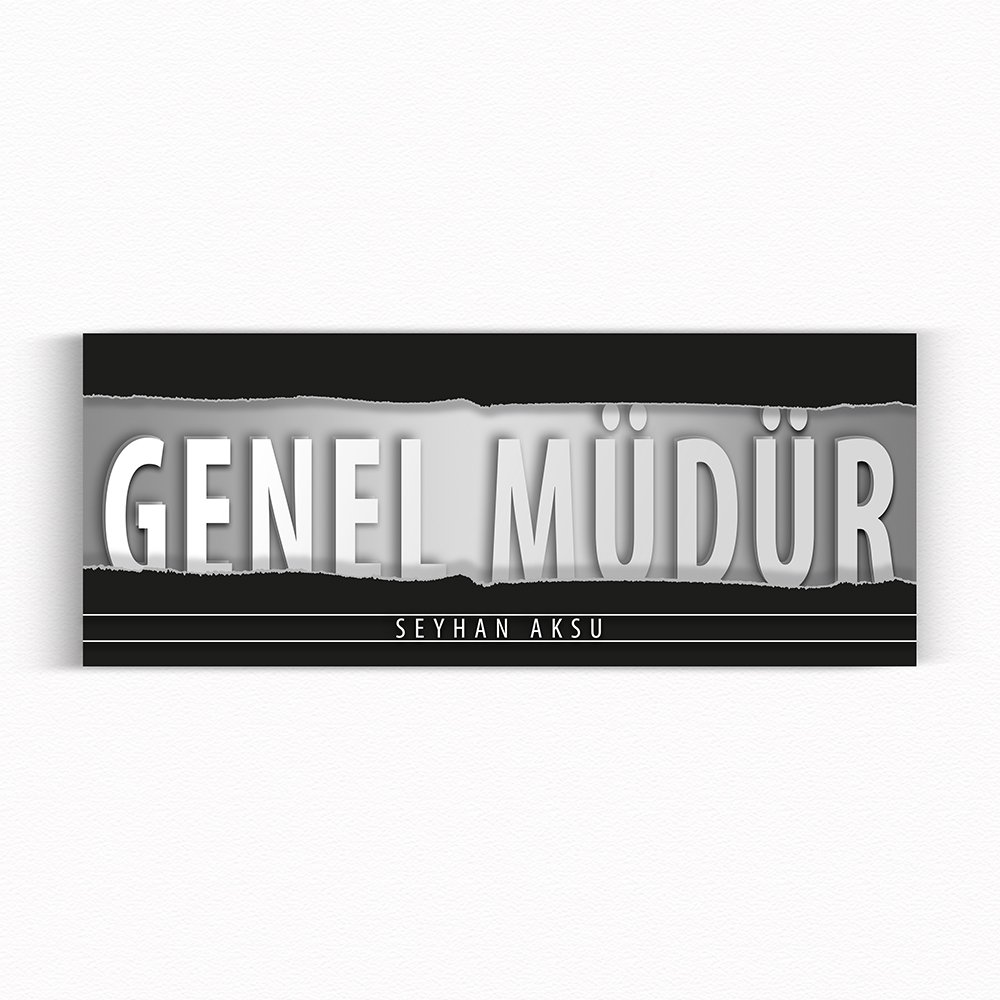 Kişiye Özel Genel Müdür Duvar & Kapı İsimliği (Model 11)