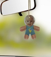 Kişiye Özel Eğlenceli Bez Bebek Dikiz Ayna Süsü-12