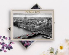 BK Home Londra Manzara 1000 Parça Profesyonel Puzzle-5