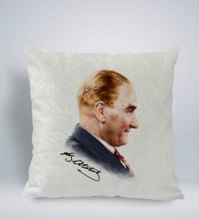 BK Gift Atatürk Temalı Kare Araç Koltuk Yastığı-11