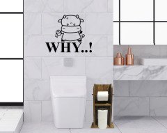 BK Home Doğal Masif Ahşap Tuvalet Kağıtlığı ve Konsept Banyo Duvar Dekoru-8