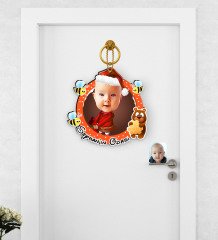 Kişiye Özel Bebek Karikatürlü Çocuk Odası Ahşap Kapı Süsü-6