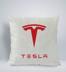 BK Gift Tesla Tasarımlı Kare Araç Koltuk Yastığı-1