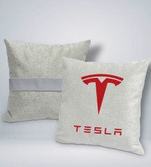 BK Gift Tesla Tasarımlı Kare Araç Koltuk Yastığı-1