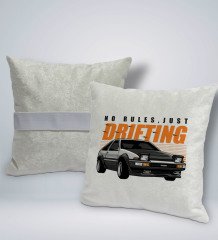 BK Gift Drifting Tasarımlı Kare Araç Koltuk Yastığı-1