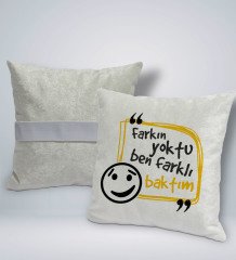 BK Gift Esprili Kare Araç Koltuk Yastığı-1