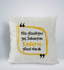 BK Gift Esprili Kare Araç Koltuk Yastığı-3