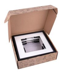 BK Gift Kişiye Özel Fotoğraflı Yapışkanlı Sök-Tak 3’lü Beyaz Kare Çerçeve 21x21cm, Ev Hediyesi, Duvar Dekoru