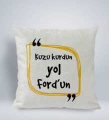 BK Gift Esprili Kare Araç Koltuk Yastığı-8