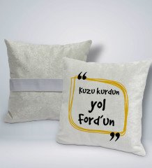 BK Gift Esprili Kare Araç Koltuk Yastığı-8