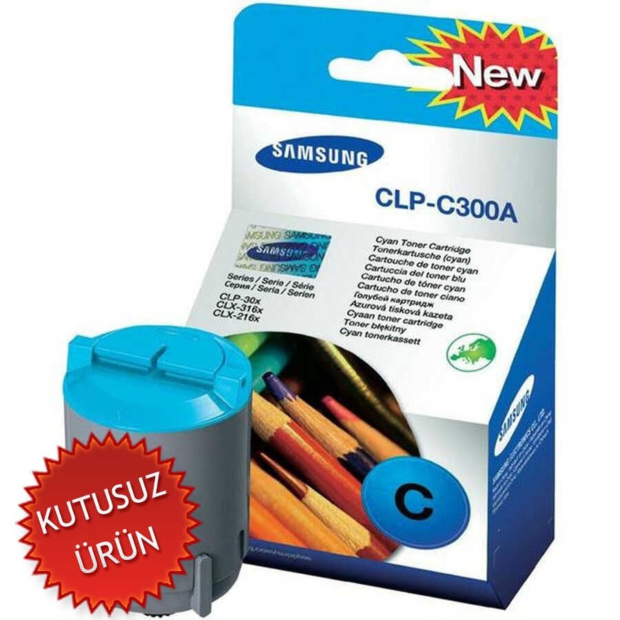 Samsung CLP-C300A (CLP-300) Mavi Orjinal Toner (U) (T13463)