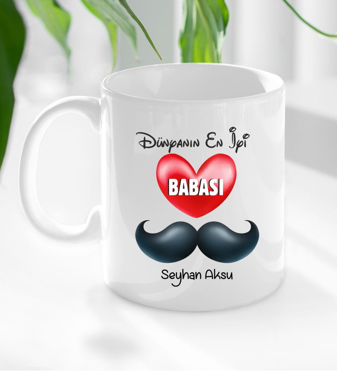 Kişiye Özel Dünyanın En İyi Babası Tasarımlı Kupa Bardak-1